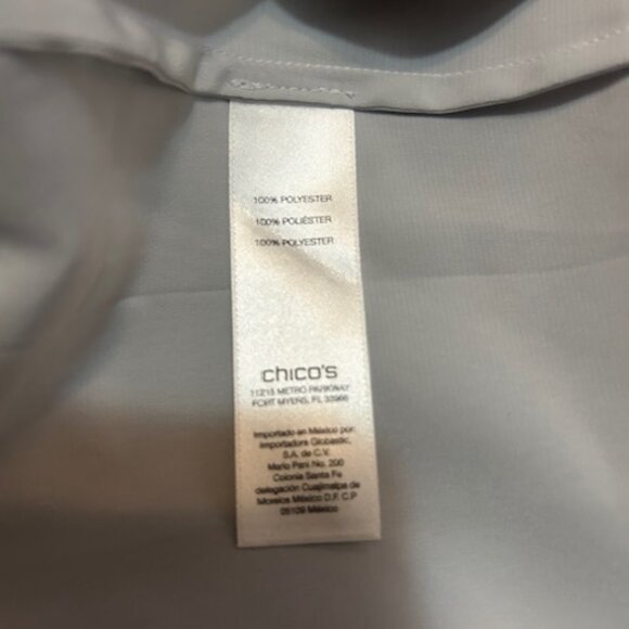 Chico's Metallic Split neck tunic, size 2/12 - Picture 5 of 5